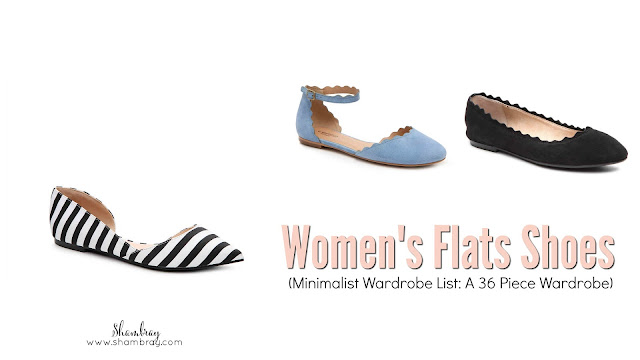 Women's Flats Shoes (Minimalist Wardrobe List: A 36 Piece Wardrobe)