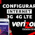 Configurar Internet APN 3G/4G LTE Verizon Estados Unidos 2021