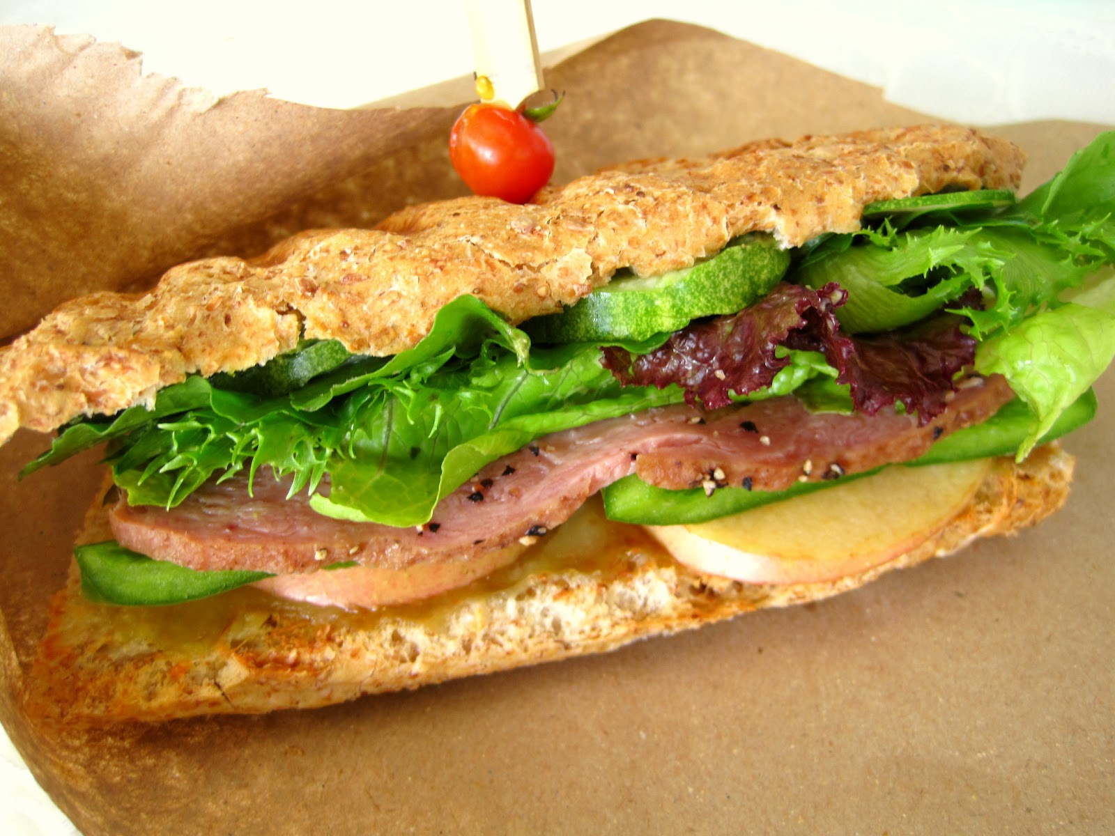 The Blue Cottage Turkey Pastrami Sandwich