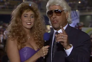 WCW Clash of the Champions XII - Missy Hyatt interviews Ric Flair