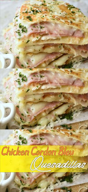 Amazing Chicken Cordon Bleu Quesadillas Amanda Kitchen