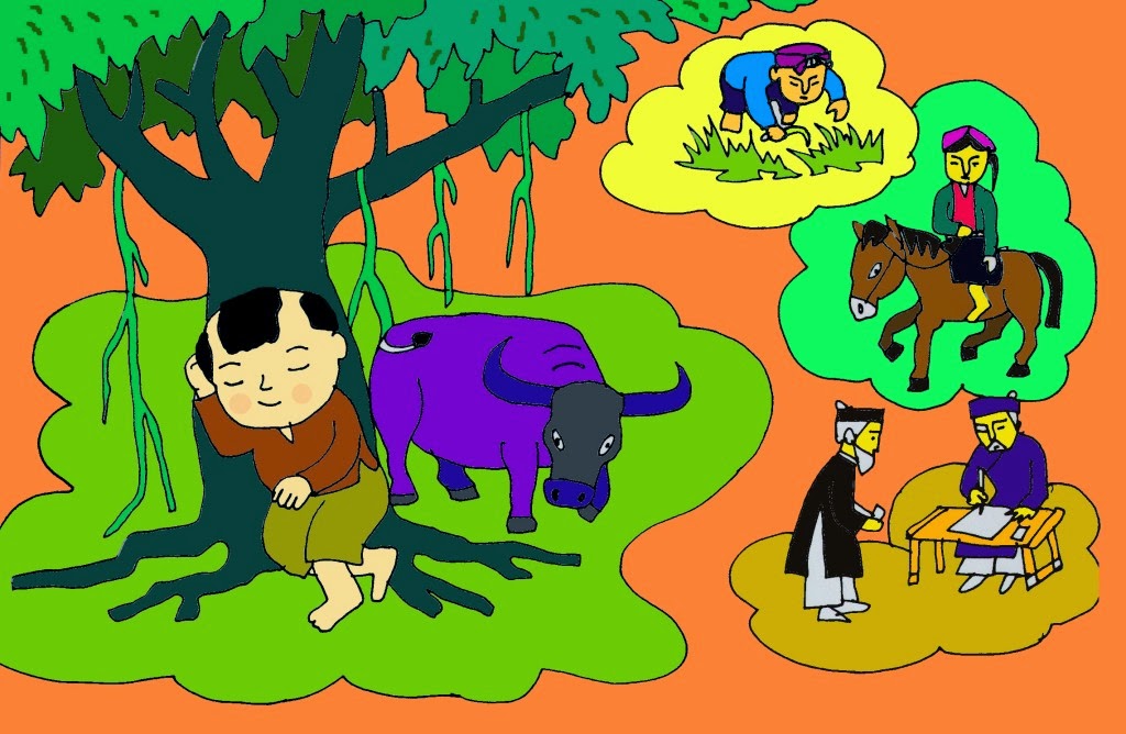 Đồng dao - ca dao - vè cho trẻ (CHÚ CUỘI NGỒI GỐC CÂY ĐA)