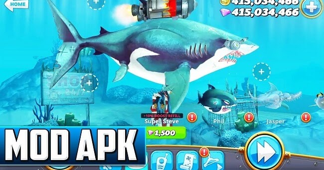 19+ Hungry Shark World Mod Apk 3 7 0