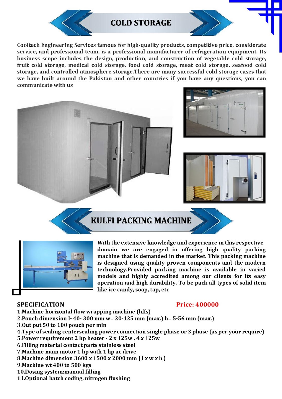 Cold Storage & Freezing