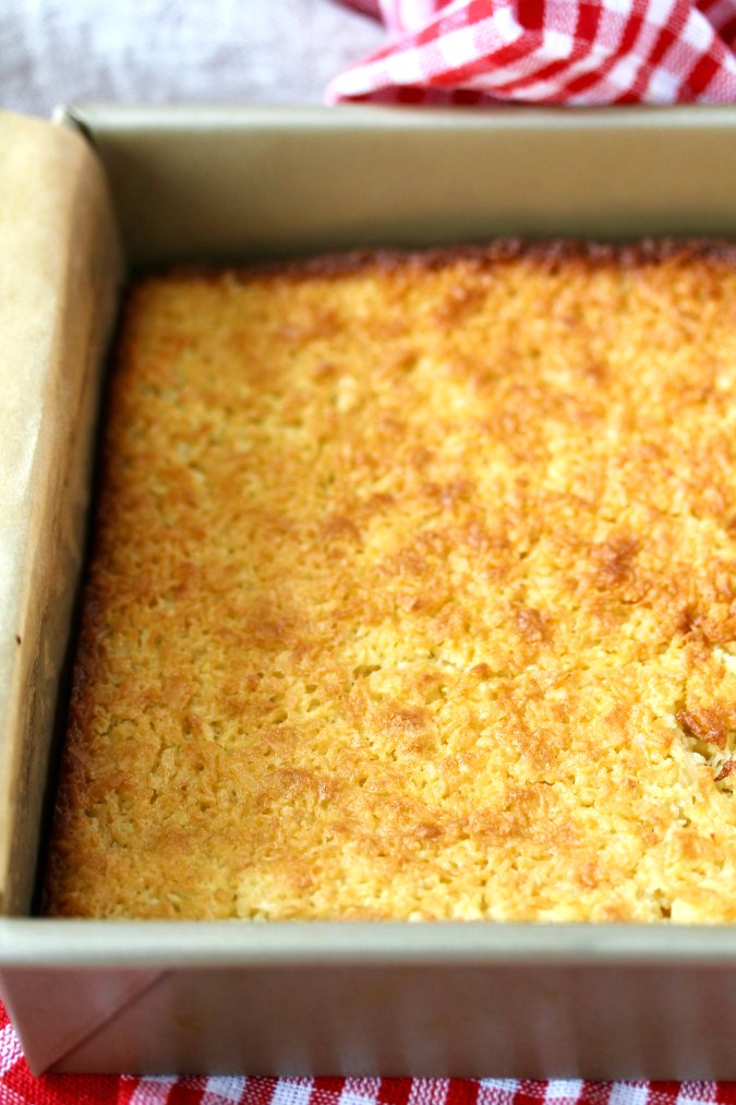 Brazilian Baked Coconut squares Brazilian Baked Coconut squares