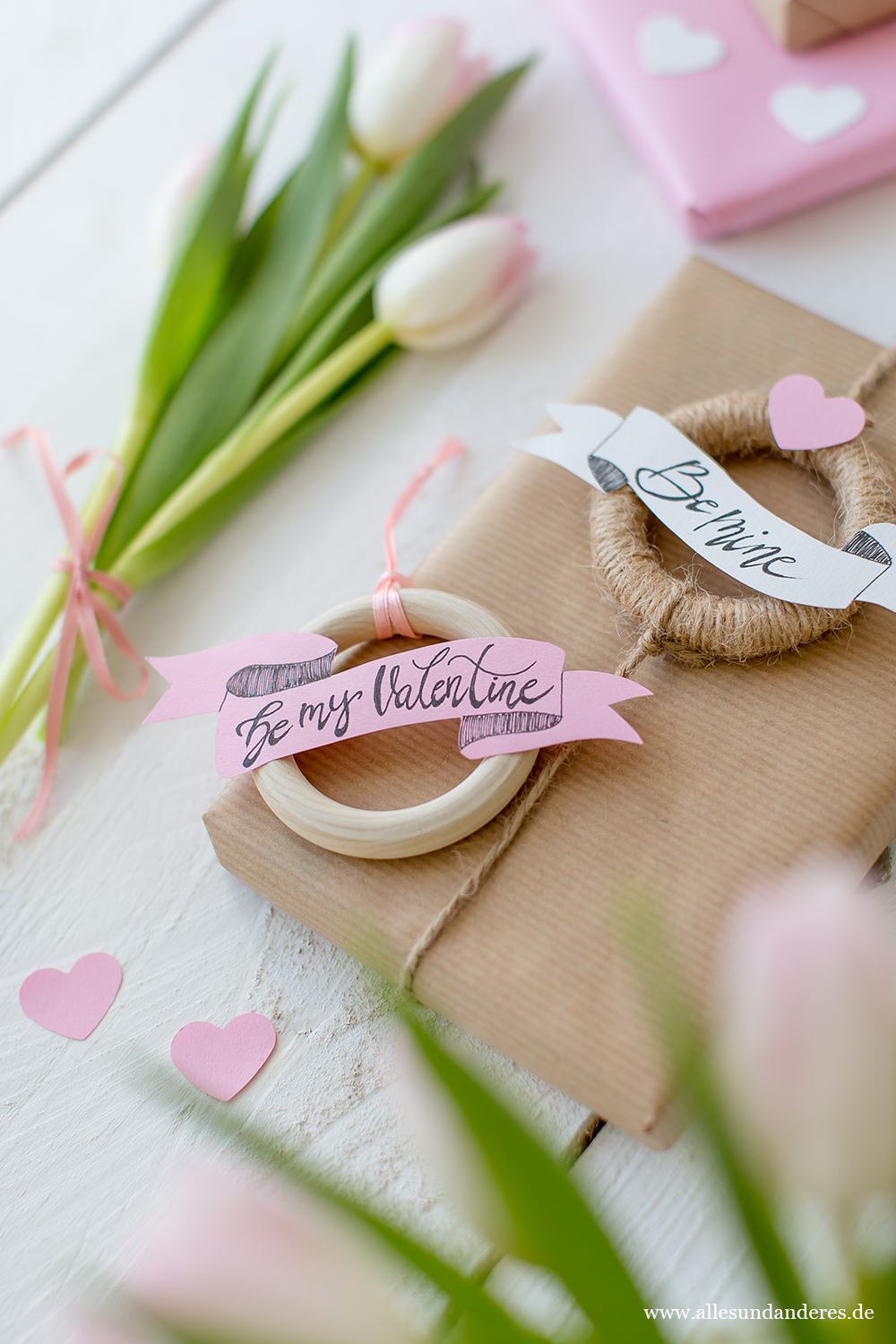 Diy Geschenkanhanger Zum Valentinstag Alles Und Anderes