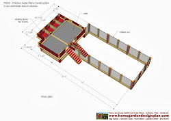 chicken coop plans m103 construction building build perspective completed