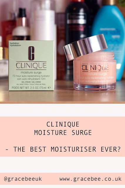 a pot of Clinique Moisture Surge with the lid slightly off