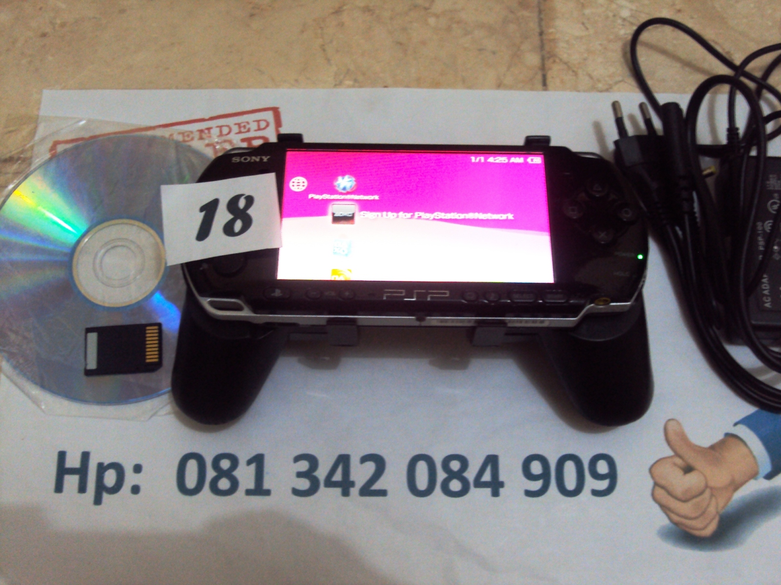 18 PSP 3001 Black + 8 Gb + Hand Grip Obral PSP Second