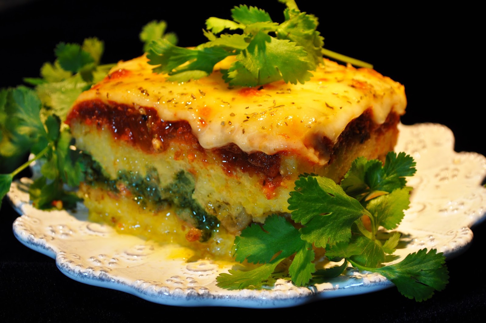 The BBlurb Betsy’s No Garlic Polenta Lasagna