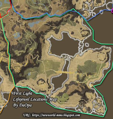 First Light lifejewel locations map