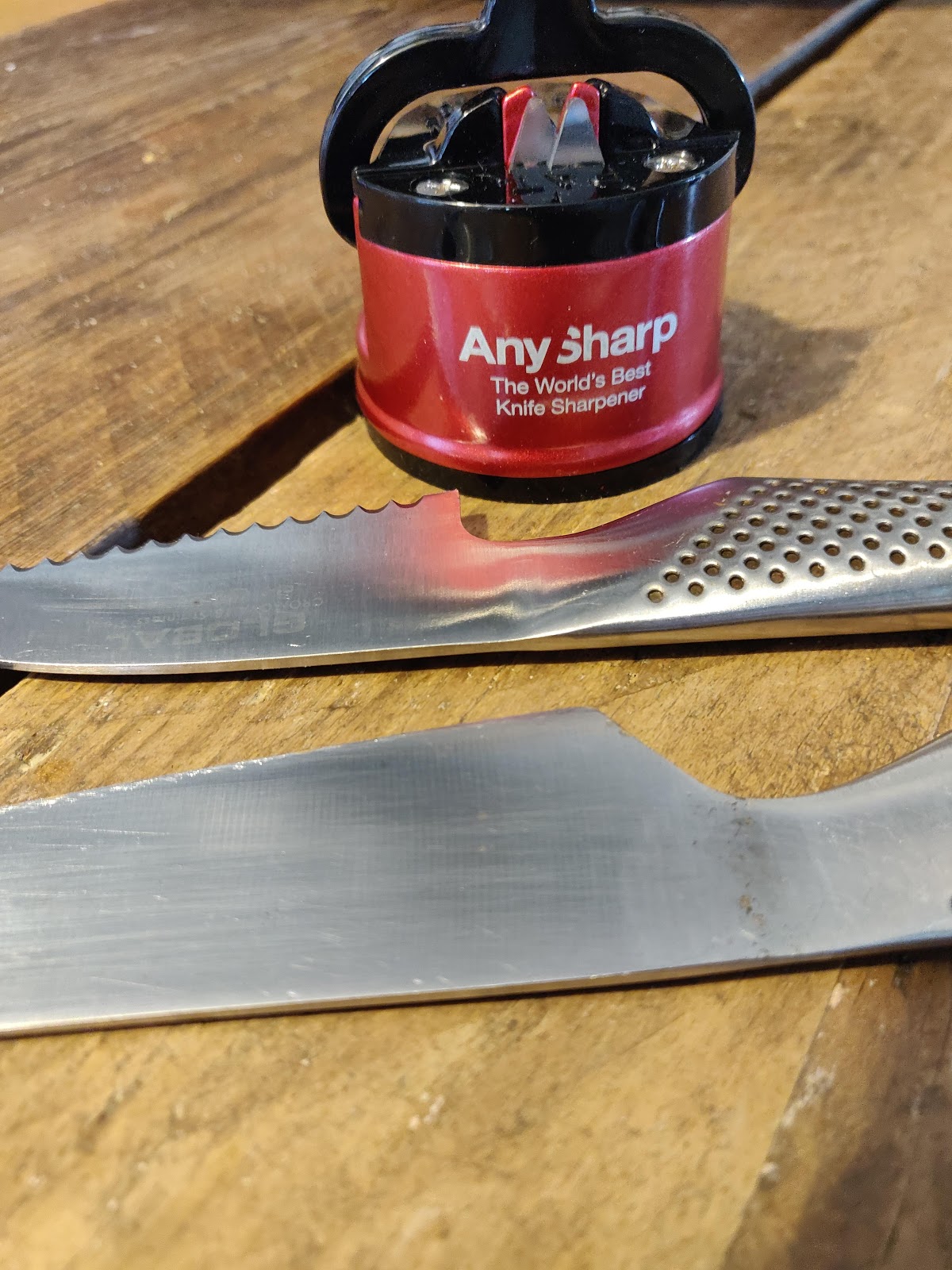 AnySharp Pro Knife Sharpener - Red