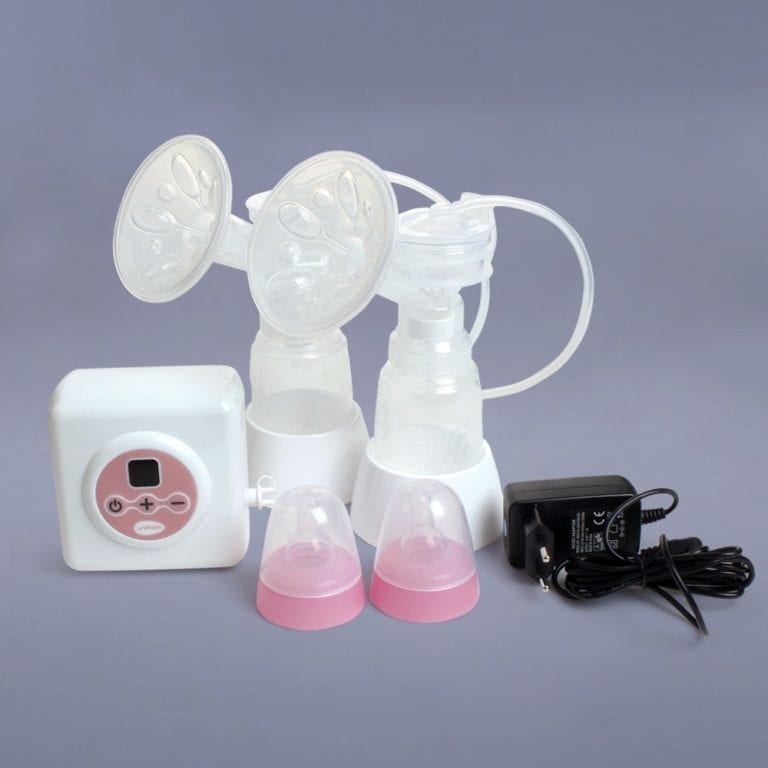 Máy hút sữa điện đôi điện tử Premium Allegro UNIMOM có matxa silicone UM872002