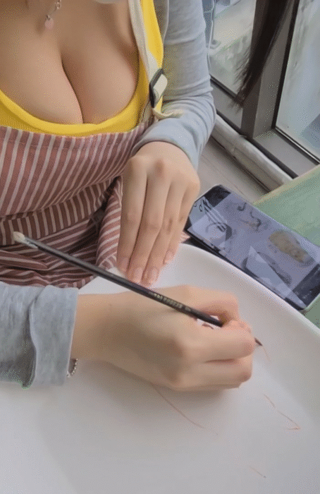 도자기 만들러간 큰가슴 ㅊㅈ 가슴골