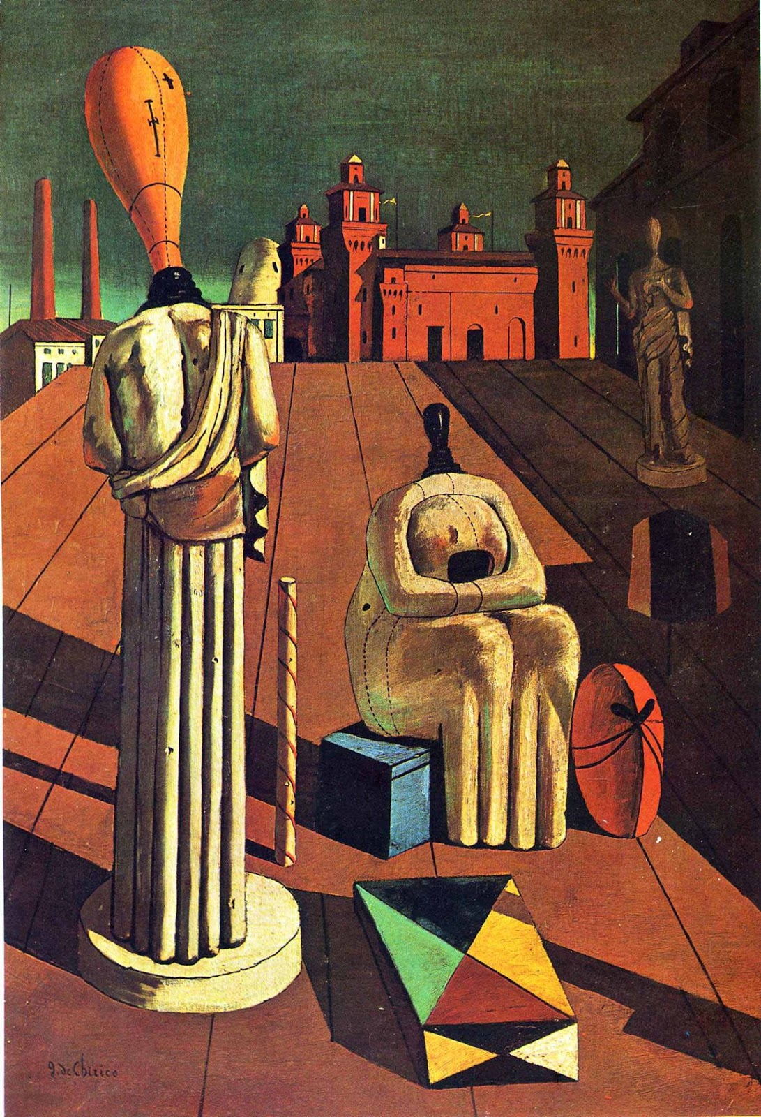 Un Famoso Dipinto Di De Chirico Appunti d'arte: Dadaismo - Futurismo - Metafisica