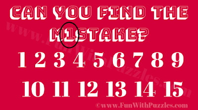 Answer of Find The Mistake 123456789101112131415