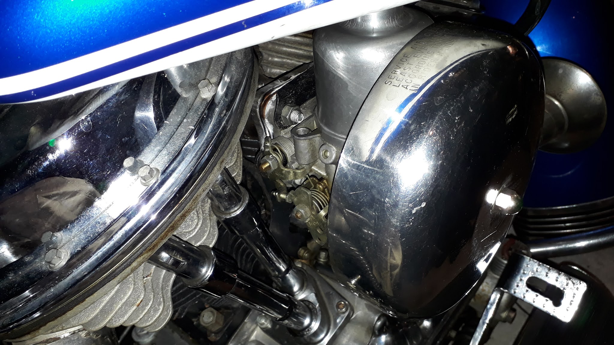 Harley Davidson Panhead Linkert Carb, SU Eliminator carb, intake manifold