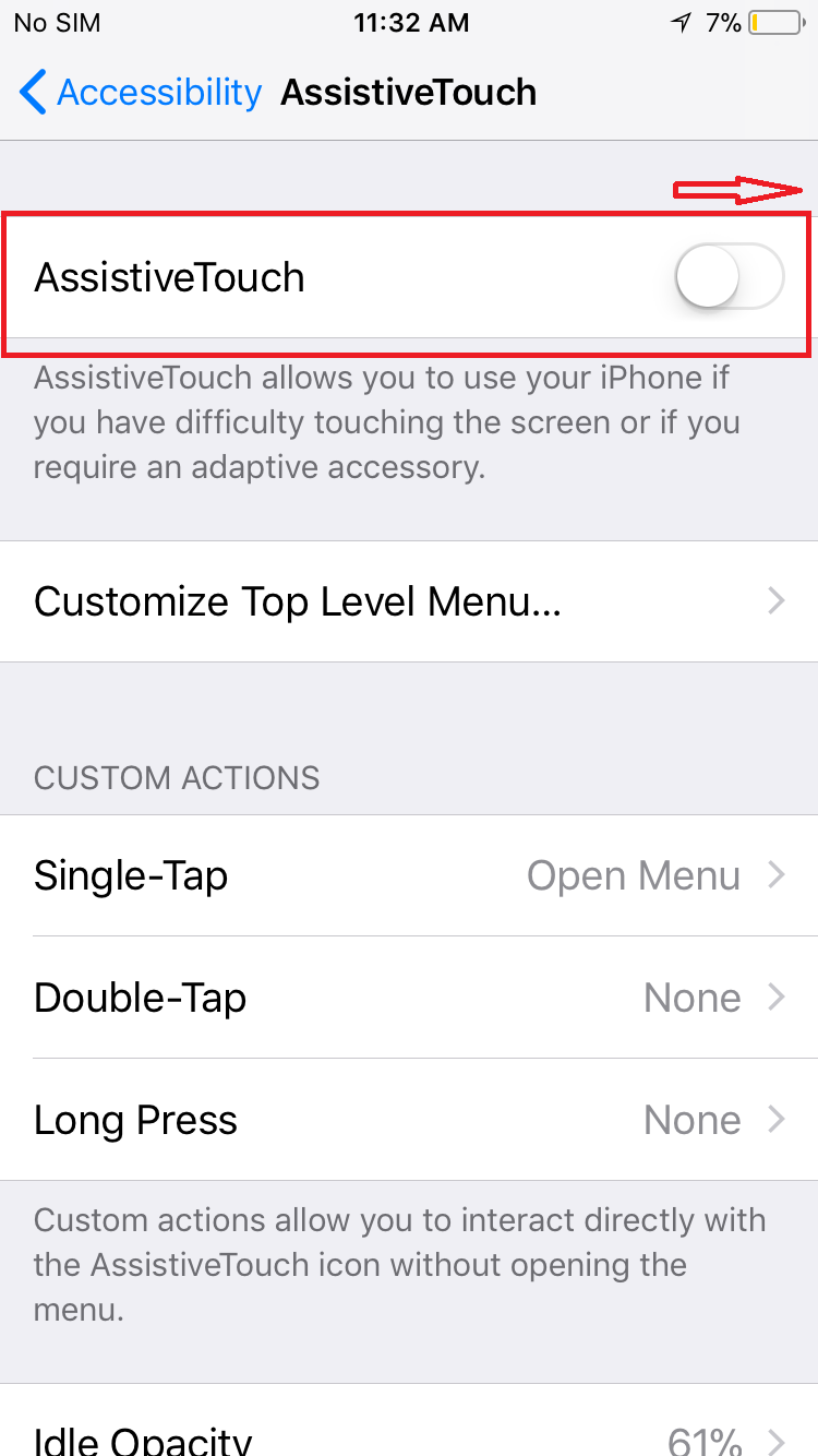 Mobile TechTunes How to use & turn offon Assistive Touch on iPhone