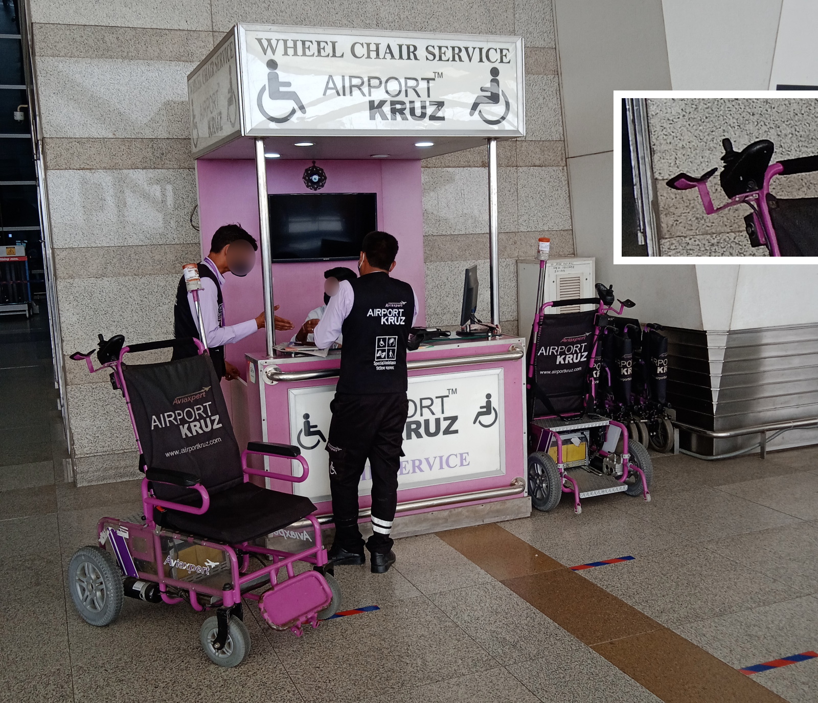 The Global Local Guide Motorized Wheelchair IGI Airport Delhi