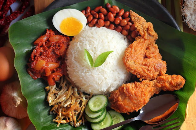 Nasi Lemak, a Malaysia's national dish
