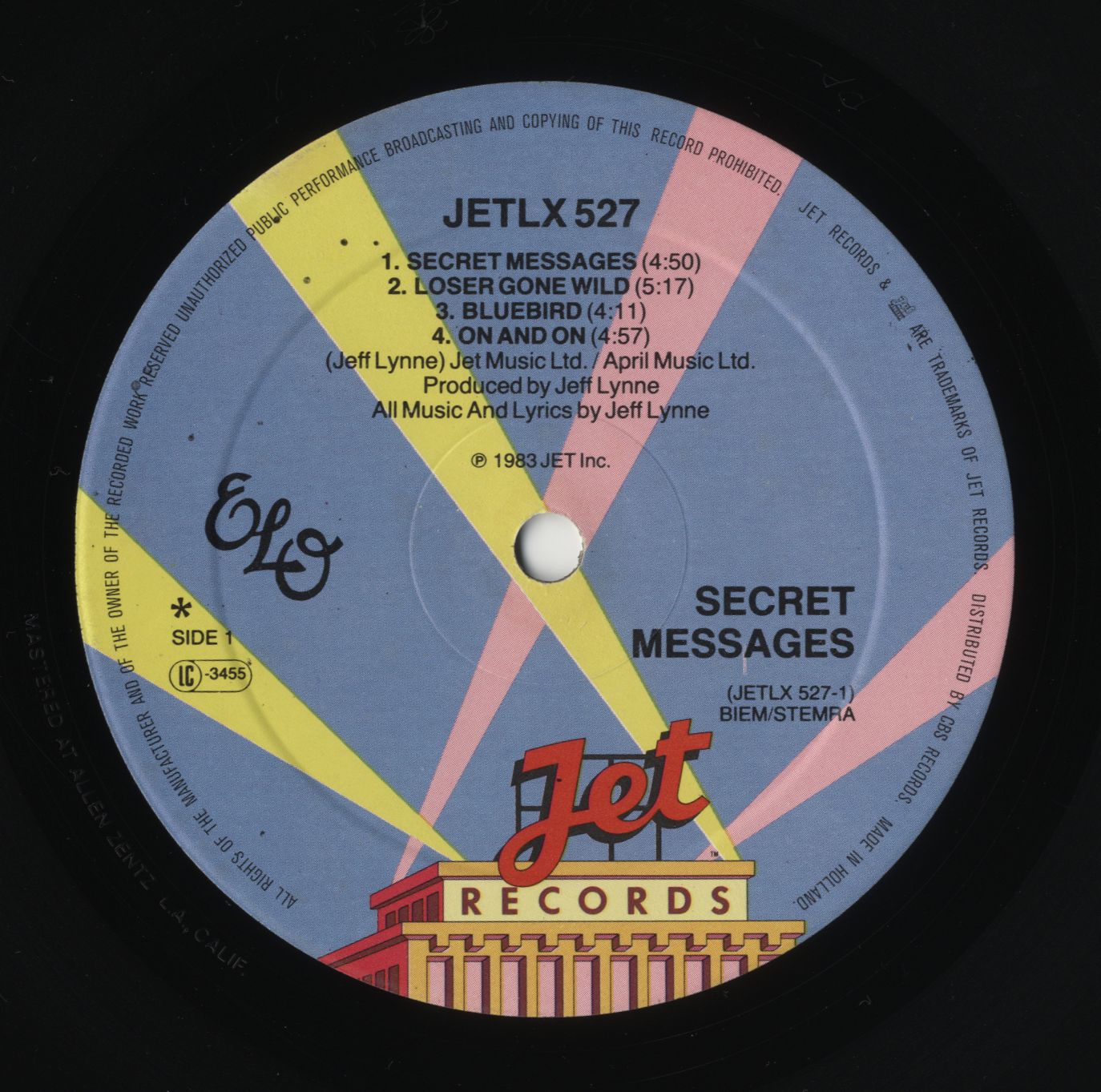 Electric Light Orchestra 1983 Secret Messages