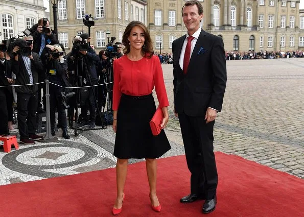 Prince Joachim, Princess Marie and Princess Benedikte were present