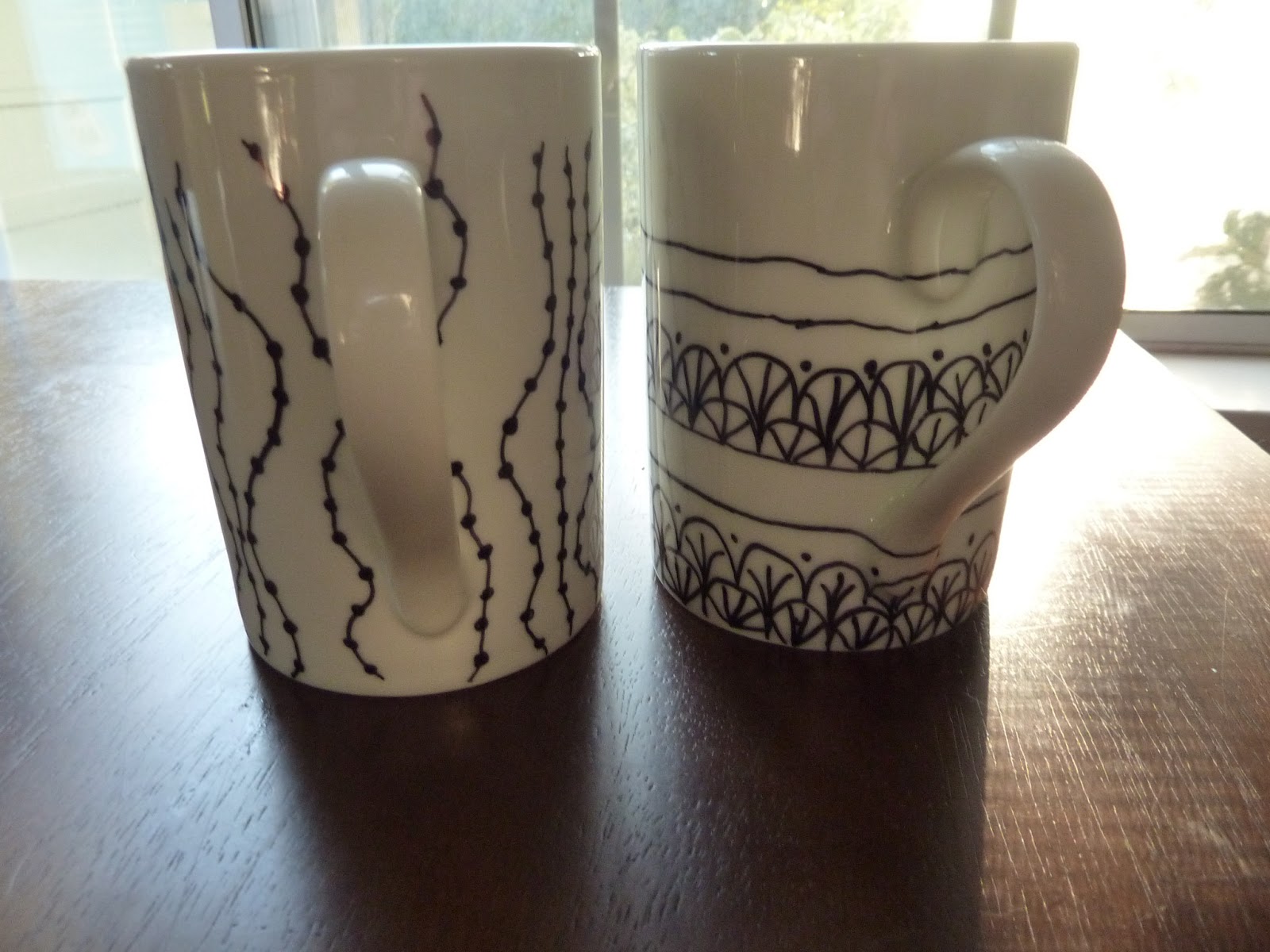Simply Stoked Sharpie Decorated Coffee Mugs