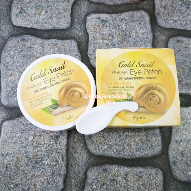 Esfolio Gold Snail Hydrogel Eye Patch Review Really Great for Tired
