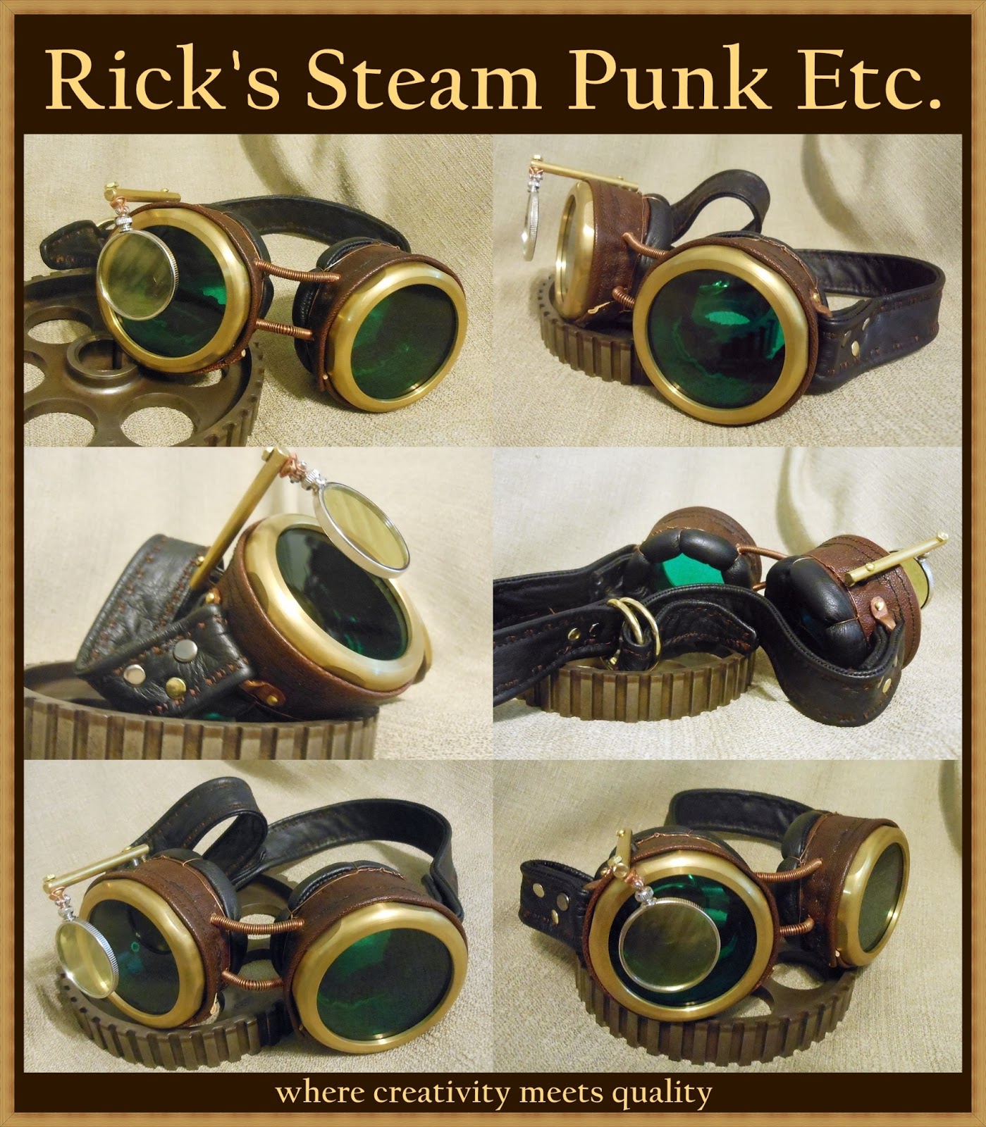 Richard and Abby Emerald City Goggles!