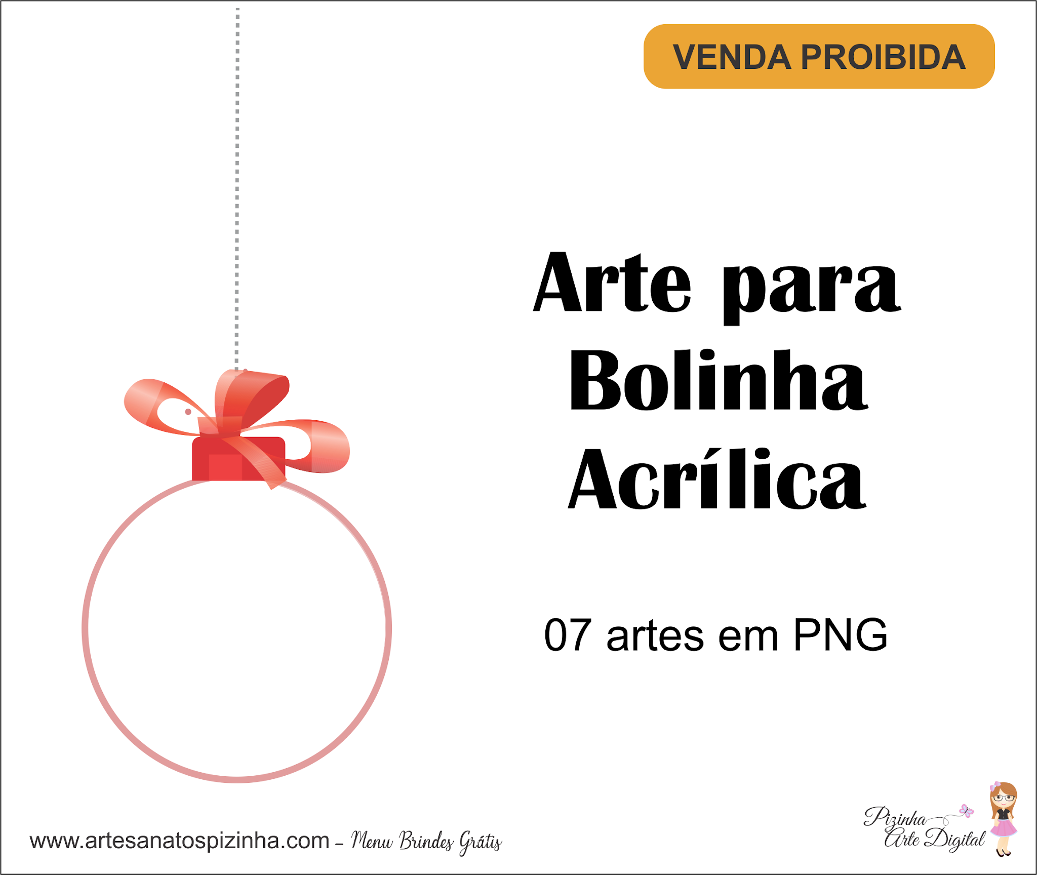 Imagem para fundo para Bola Acrílica de Natal Grátis - Arte Digital Grátis  - By Pizinha Artesanatos