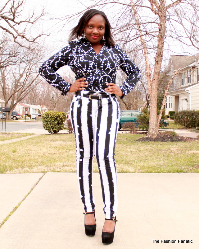 all dressed up in black and white