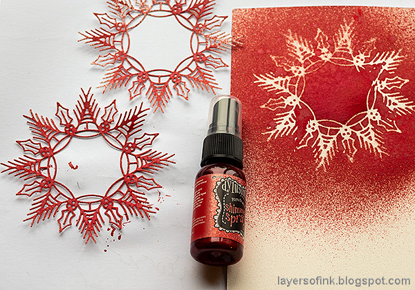 Layers of ink - Snowflake Cards Tutorial by Anna-Karin Evaldsson. With Simon Says Stamp Cheer and Joy.