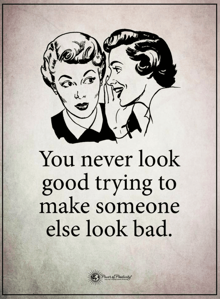 Even if someone's bad and you know it never tell anybody, it will make you part of the bad