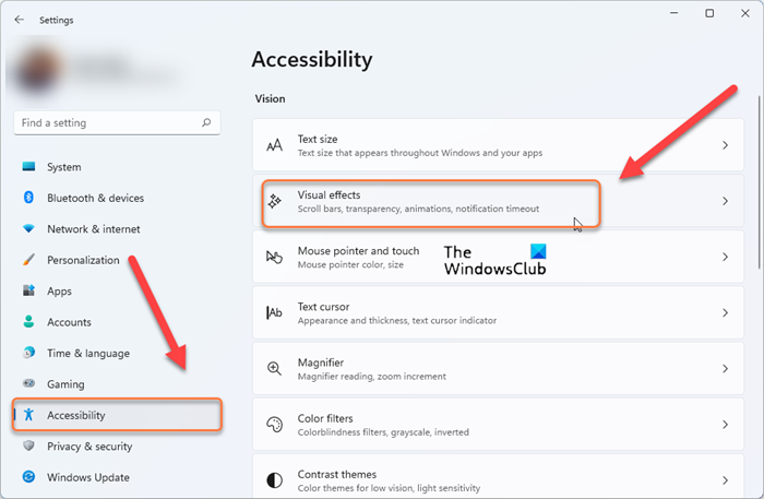 Accessibilité Windows 11