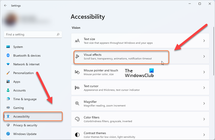 Accesibilidad de Windows 11