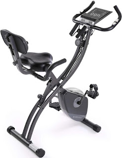 MaxKare 3-in-1 Folding Magnetic Exercise Bike with Arm Resistance Bands, image, review features & specifications