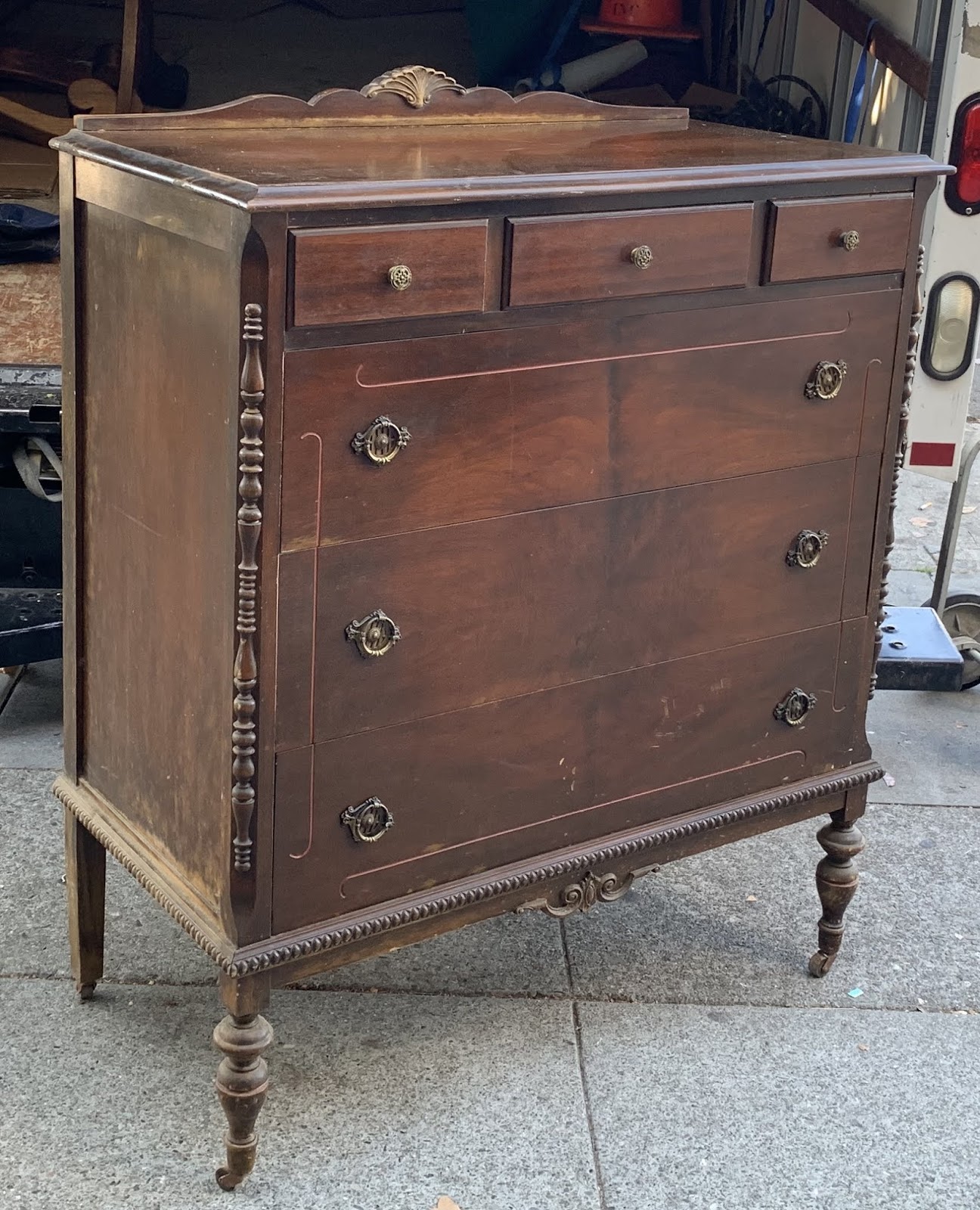 UHURU FURNITURE & COLLECTIBLES **SOLD** 94623 Depression Era 19" x 44