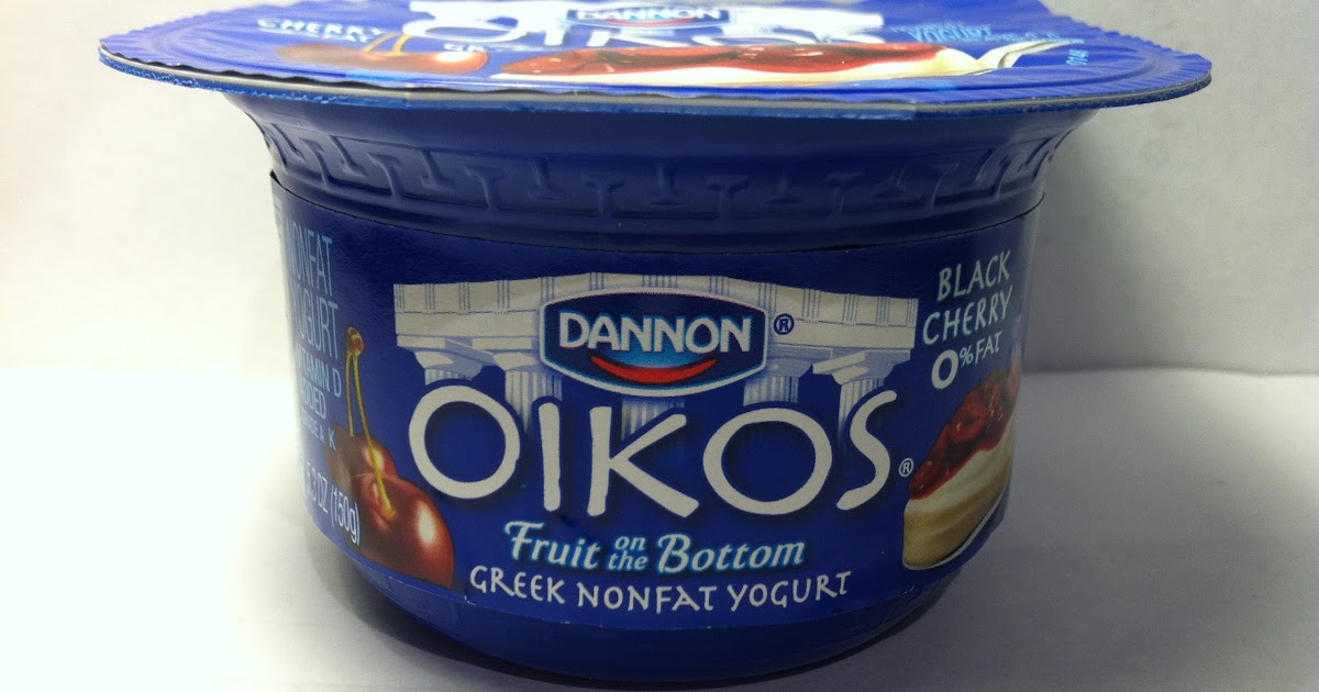 Crazy Food Dude Review Dannon Oikos Black Cherry 0 Greek Yogurt