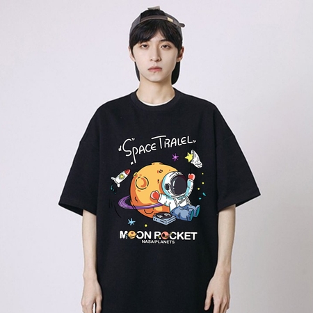 ÁO THUN TAY LỠ FORM RỘNG SPACE TRAVEL