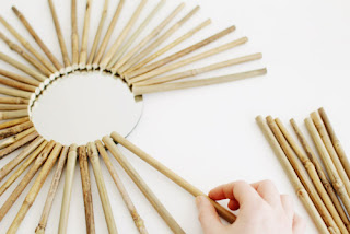 DIY, Marco de Bambu para Espejo