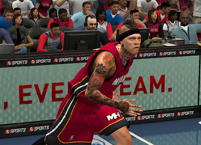 NBA2K Heat Chris Andersen Face Patch 2K13