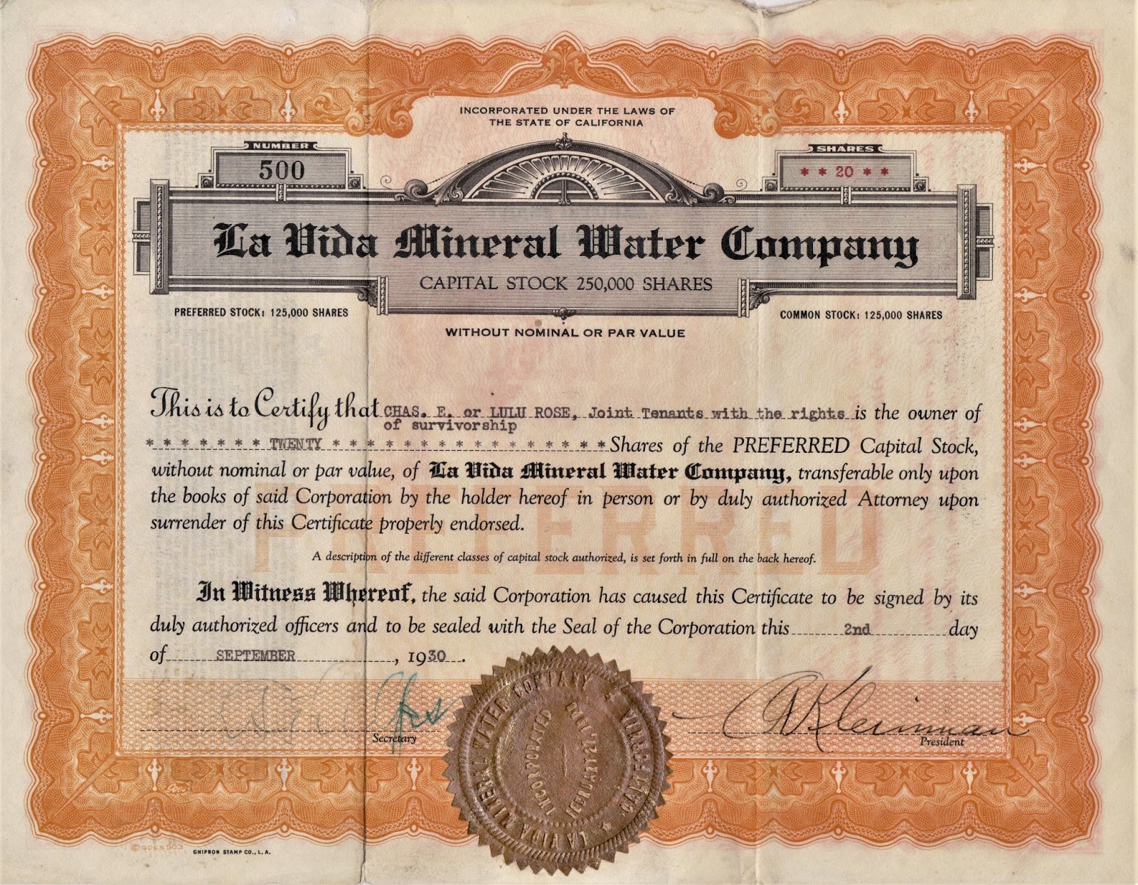 Carbon Canyon Chronicle Carbon Canyon Historical Artifact 55 La Vida