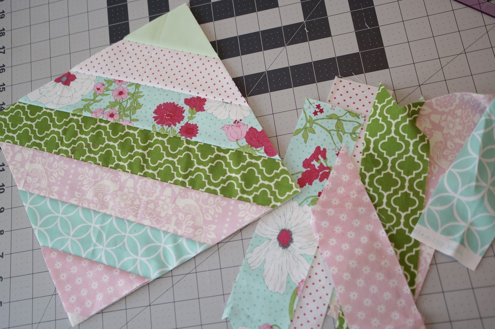 Lo, Ray, & Me Easy Diagonal Baby Quilt