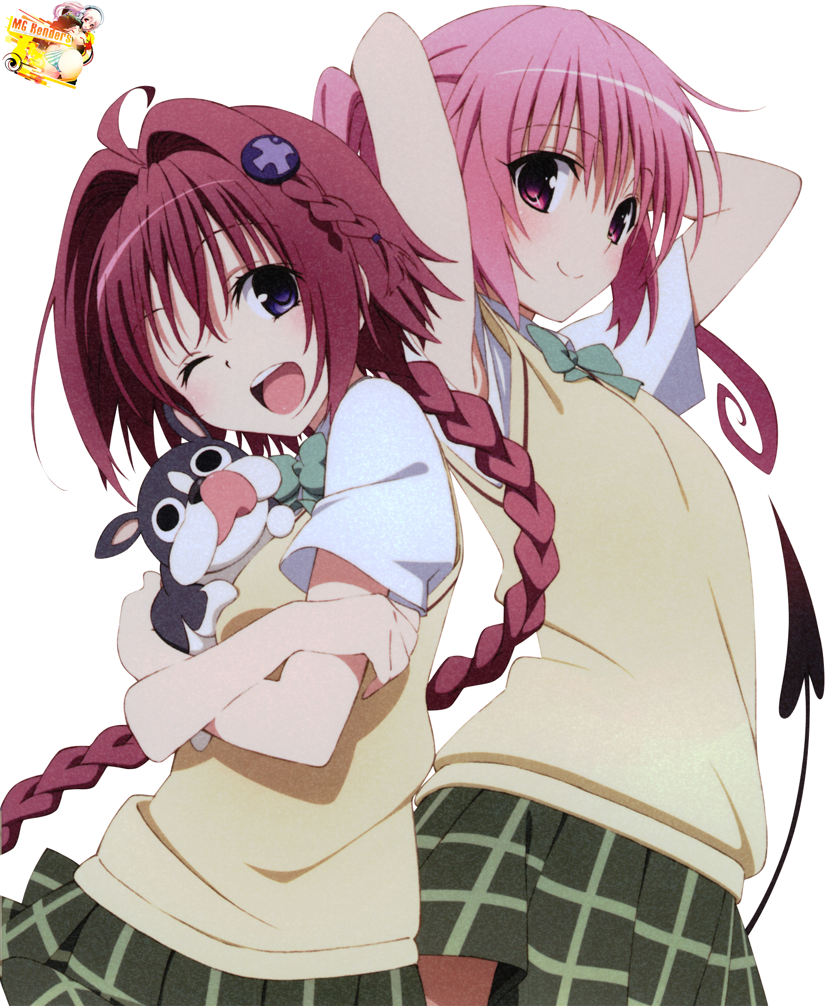 Kurosaki Mea Y Nana Asta Deviluke Render Kurosaki Mea Y Nana Asta Deviluke Render
