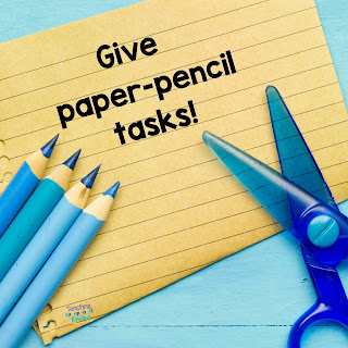pencils paper and scissors