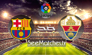 نتيجة مباراة إلتشي ضد برشلونة في الدوري الاسباني