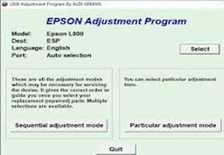 Reset Printer Epson L800