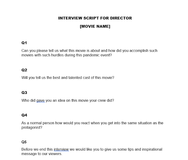 Interview Script