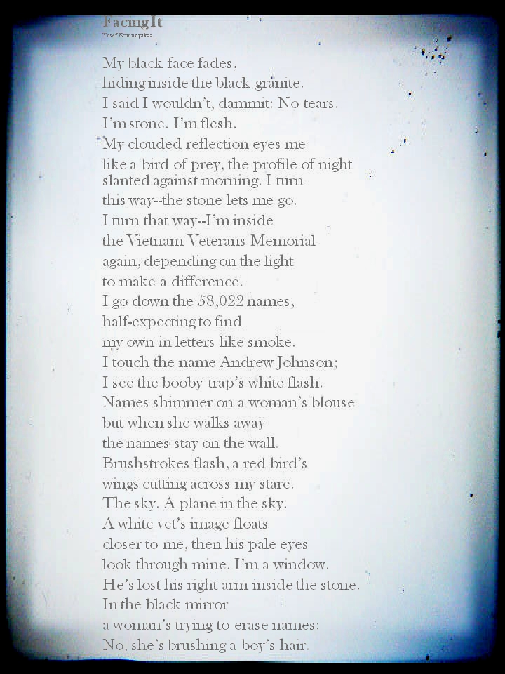 On The Other Side Of The Eye Facing It, by Yusef Komunyakaa
