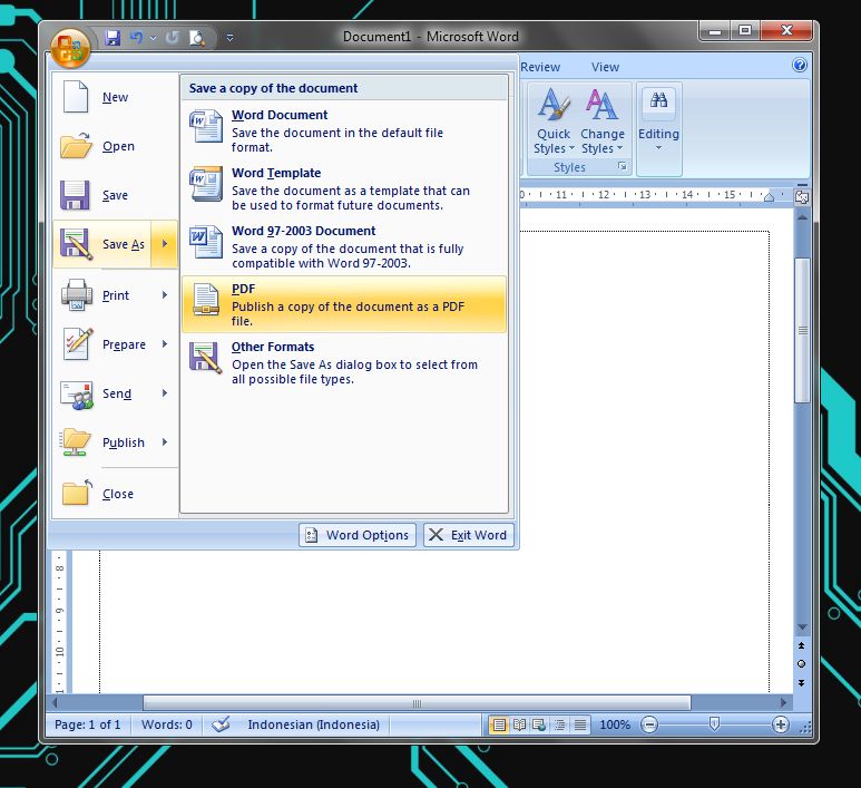 Cara Membuat File PDF dengan Microsoft Word - Solusi Menarik